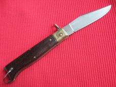 Vintage Italian Zoppis Jaguar Ring Pull Switchblade Knife