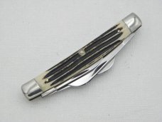 Queen Cutlery Co. #33 Congress in Winterbottom Bone: 3 1/2” closed; 1958 – 1960
