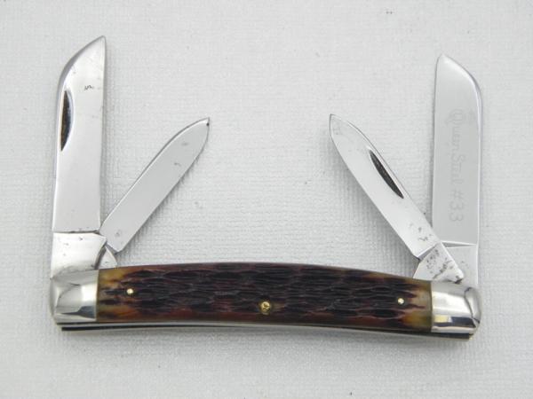 Queen Cutlery Co. #33 Congress in Rogers Bone: 3 1/2” closed: early 1960s