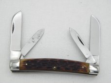 Queen Cutlery Co. #33 Congress in Rogers Bone: 3 1/2” closed: early 1960s