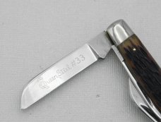 Queen Cutlery Co. #33 Congress in Rogers Bone: 3 1/2” closed: early 1960s