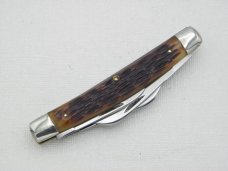 Queen Cutlery Co. #33 Congress in Rogers Bone: 3 1/2” closed: early 1960s