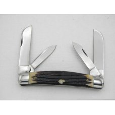Queen Cutlery Co. #32 Congress in Winterbottom Bone: 4” closed; 1958 - 1960