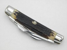 Queen Cutlery Co. #32 Congress in Winterbottom Bone: 4” closed; 1958 - 1960
