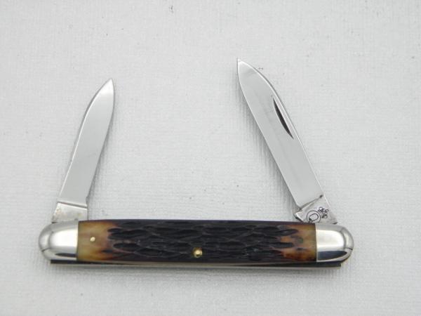 Queen Cutlery Co. #21 Sleeveboard Pen in Rogers Bone: 3 5/16” closed; late 1940s