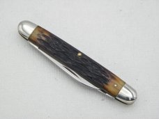 Queen Cutlery Co. #21 Sleeveboard Pen in Rogers Bone: 3 5/16” closed; late 1940s
