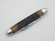 Queen Cutlery Co. #21 Sleeveboard Pen in Rogers Bone: 3 5/16” closed; late 1940s