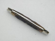 Queen Cutlery Co. #21 Sleeveboard Pen in Rogers Bone: 3 5/16” closed; late 1940s