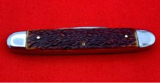 Vintage H BOKER & CO Equal End Senator Pen Folding Pocket Knife Salesman’s Sample c.1869-1944 Bone