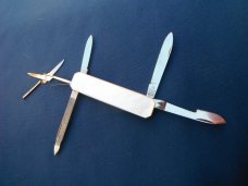 Dreizack, Solingen made 5 blade Mother of Peral Scales Folding Pocket Knife Multi-Tool Germany Made!
