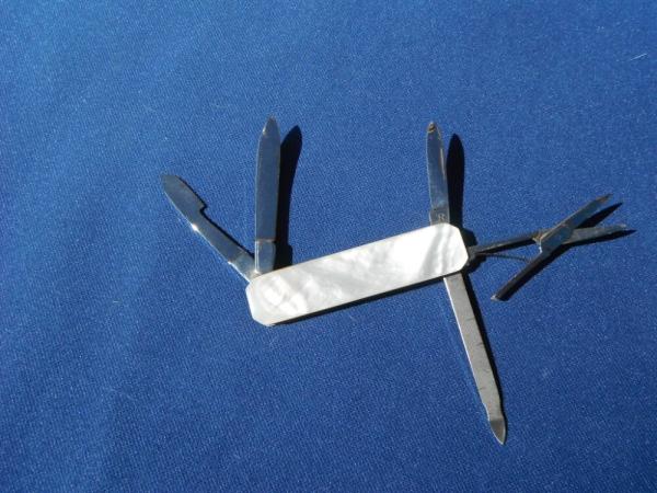 Dreizack, Solingen made 5 blade Mother of Peral Scales Folding Pocket Knife Multi-Tool Germany Made!