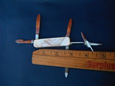 Dreizack, Solingen made 5 blade Mother of Peral Scales Folding Pocket Knife Multi-Tool Germany Made!