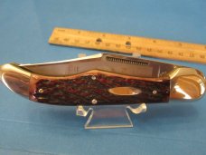 Bulldog Brand Brown Bone Jigged Folding Hunter 