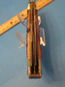 Bulldog Brand Brown Bone Jigged Folding Hunter 