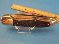 Bulldog Brand Brown Bone Jigged Folding Hunter 