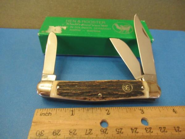 Hen & Rooster , Bertram Solingen German Stag Stockman Model # 403DS