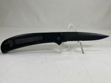 AL MAR AMEBKB4 Black Drop Point Combo Edge Eagle Automatic