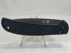 AL MAR AMEBKB4 Black Drop Point Combo Edge Eagle Automatic