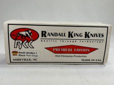 RANDALL KING KNIVES USA Premiere Edition Black Swift-Striker I Auto MINT IN BOX (Z 47832) 