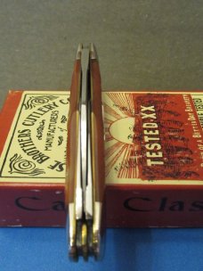 Case Classic 1993 Case Brothers Banana Antique Red Bone Whittler Pattern # 63083