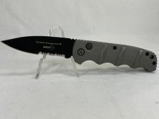 BOKER PLUS 01KALS74B Gray Drop Point Combo Automat Kalashnikov 74 MINT IN BOX (Z 47944) 