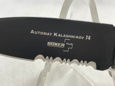 BOKER PLUS 01KALS74B Gray Drop Point Combo Automat Kalashnikov 74 MINT IN BOX (Z 47944) 