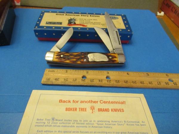 Boker Great American Story Knife Staglon Stockman Model # 1774 