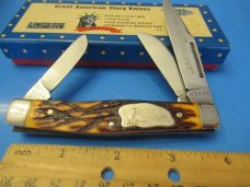 Boker Great American Story Knife Staglon Stockman Model # 1774 
