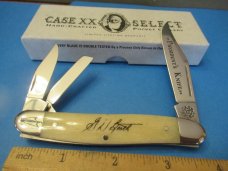 Case XX Select 2000 Natural Bone  Whittler Presidents Knife Pattern  6347 WH