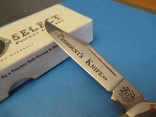 Case XX Select 2000 Natural Bone  Whittler Presidents Knife Pattern # 6347 WH