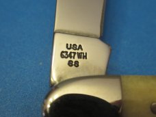 Case XX Select 2000 Natural Bone  Whittler Presidents Knife Pattern # 6347 WH