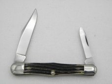 Queen Cutlery Co. #47 Half Whittler in Winterbottom Bone: 3 5/8” closed; circa 1961