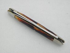 Queen Cutlery Co. #47 Half Whittler in Burnt Orange Imitation Winterbottom Bone: 3 5/8”