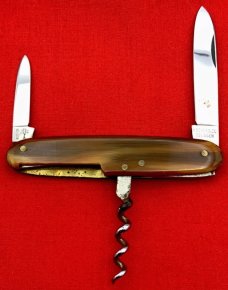 Vintage H BOKER amp CO SOLINGEN Salesmans Sample EqUal End PenBartender Knife c1914-1944