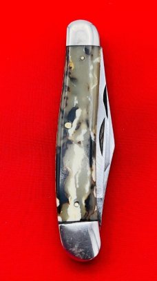 Vintage IKCO (Imperial Knife Co) 2-Blade Swell End Jack Folding Pocket Knife c.1925-1940 Celluloid