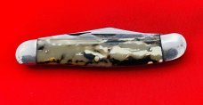 Vintage IKCO (Imperial Knife Co) 2-Blade Swell End Jack Folding Pocket Knife c.1925-1940 Celluloid