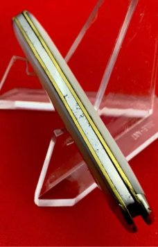 Vintage CATTARAUGUS CUTLERY Model No. 2343 2-Blade Equal End Oval Pen Pocket Knife c.1886-1963 MOP
