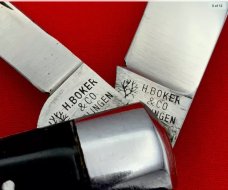Vintage H BOKER & CO SOLINGEN Salesman’s Sample Barehead Jack Folding Pocket Knife 1920’s-‘30’s