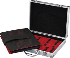 CARRY ALL BRAND - ALUMINUM KNIFE BRIEFCASE - HOLDS 25 FOLDING KNIVES - #AC210