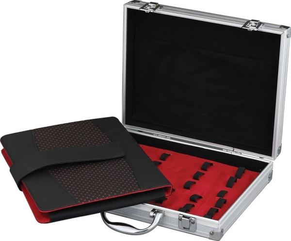 CARRY ALL BRAND - ALUMINUM KNIFE BRIEFCASE - HOLDS 25 FOLDING KNIVES - #AC210