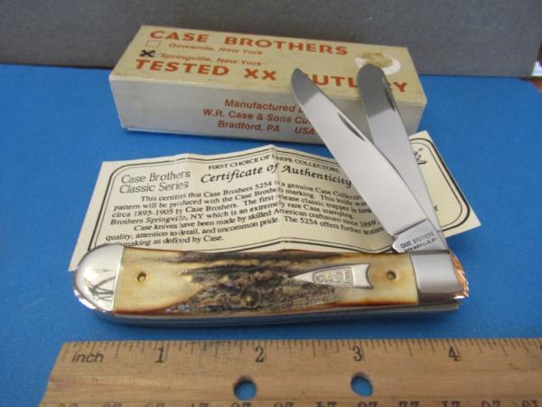 Case Classic 1992 Stag Trapper Pattern # 5254 Case Classic 1992 Stag Trapper Pattern # 5254