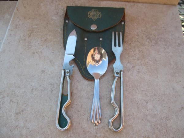 Geo, Schrade Girl Scout Chow Set with Storage Sheath