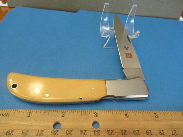 AL-Mar Front Lock White Micarta Eagle Model # 1005WH