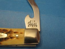 Case XX 2003 Amber Bone HOBO Pattern # 6354HB SS