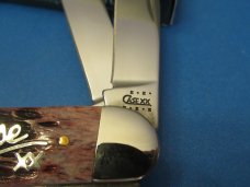 Case XX 2001 Cranberry Silver Script Sowbelly Pattern # TB6339 SS 