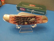 Case XX 2001 Cranberry Silver Script Sowbelly Pattern # TB6339 SS 