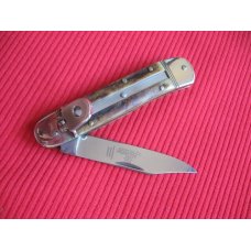 Older Small Solingen German Hubertus 5 7/8" Leverlock Switchblade Knife