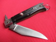 Vintage Italian Maserin & De Nardo Fulcrum Horn Switchblade Knife