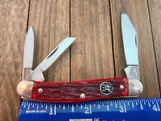 Henckels by Boker Whittler Red Pin Feather Jigged Bone Solingen Germany