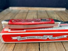 Henckels by Boker Whittler Red Pin Feather Jigged Bone Solingen Germany